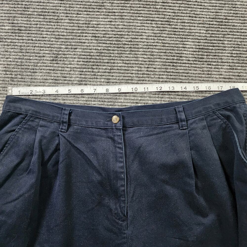 Lauren Ralph Lauren Women's Size 18W 100% Cotton Navy Blue Casual Chino Pants - Picture 6 of 8